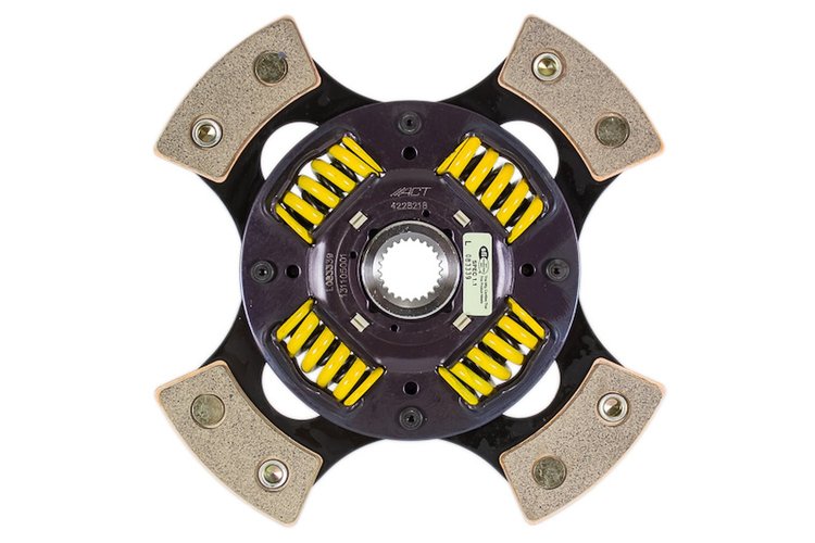 4-Pad Sprung Race Disc Transmission Clutch Friction Plate Fits Select Multiple Makes/Models
