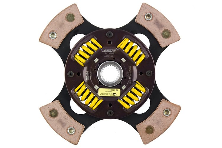 4-Pad Sprung Race Disc Transmission Clutch Friction Plate Fits Select Multiple Makes/Models