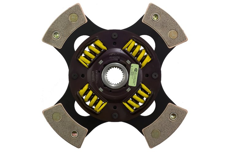 4-Pad Sprung Race Disc Transmission Clutch Friction Plate Fits Select Multiple Makes/Models