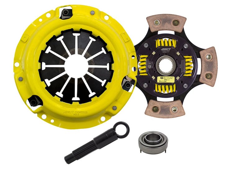 HD/Race Sprung 4-Pad Transmission Clutch Kit Fits Select Acura/Honda