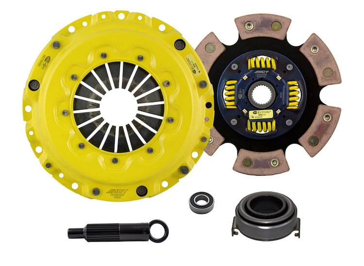 HD/Race Sprung 6-Pad Transmission Clutch Kit Fits Select Acura/Honda
