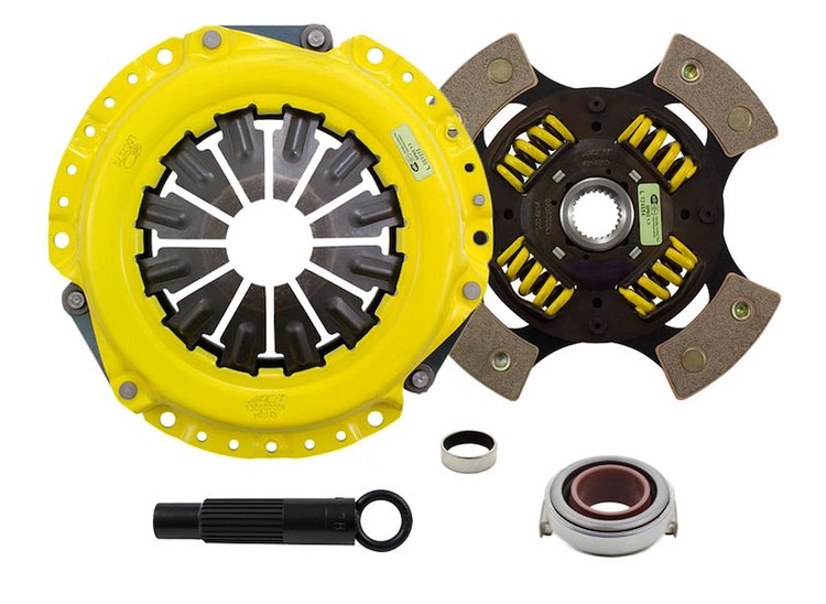 XT/Race Sprung 4-Pad Transmission Clutch Kit Fits Select Acura/Honda