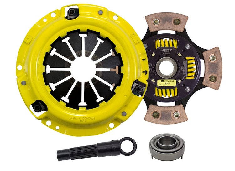 HD/Race Sprung 4-Pad Transmission Clutch Kit Fits Select Acura/Honda