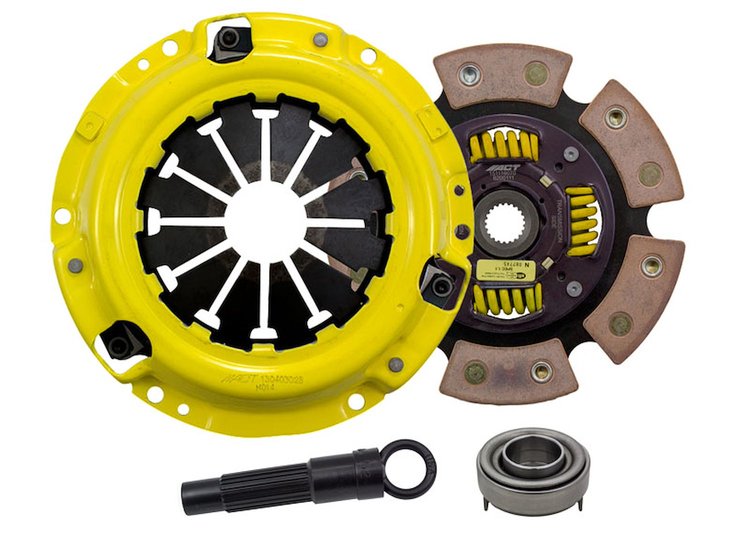 HD/Race Sprung 6-Pad Transmission Clutch Kit Fits Select Acura/Honda