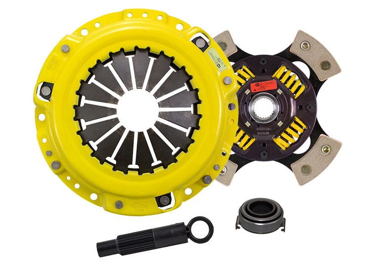 HD/Race Sprung 4-Pad Transmission Clutch Kit Fits Select Acura/Honda