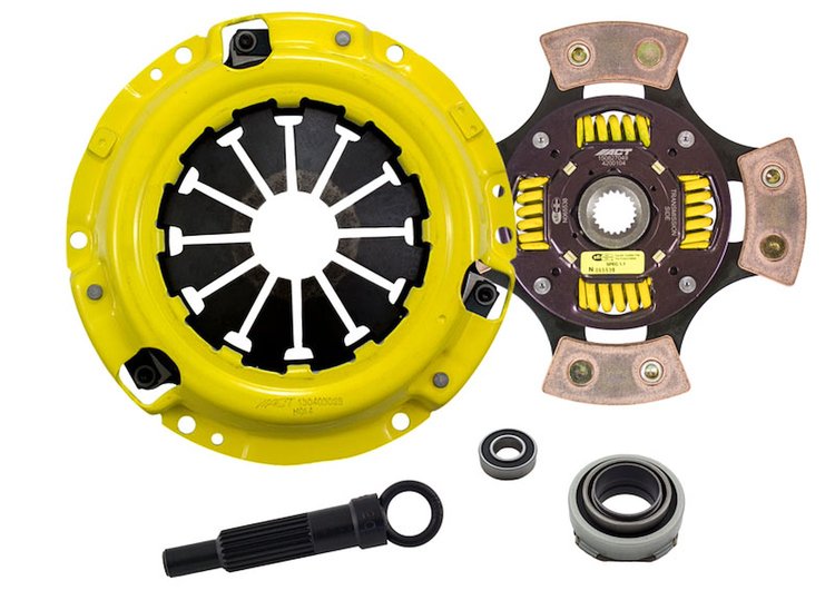 HD/Race Sprung 4-Pad Transmission Clutch Kit Fits Select Acura/Honda
