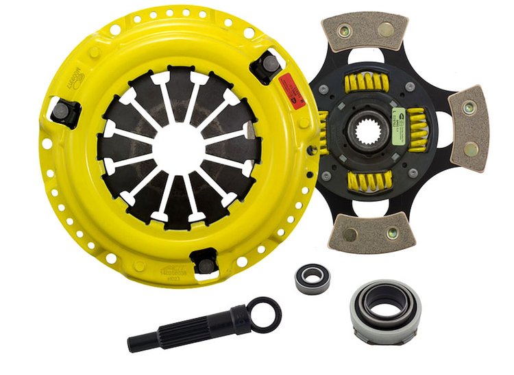 HD/Race Sprung 4-Pad Transmission Clutch Kit Fits Select Acura/Honda