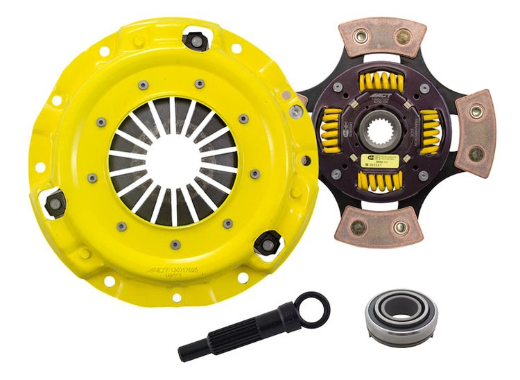 HD/Race Sprung 4-Pad Transmission Clutch Kit Fits Select Dodge/Eagle/Hyundai/Mitsubishi/Plymouth