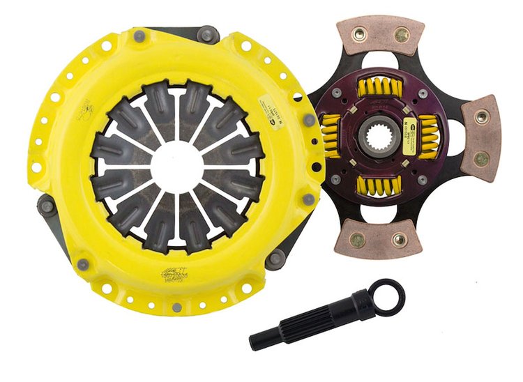 XT/Race Sprung 4-Pad Transmission Clutch Kit Fits Select Mitsubishi