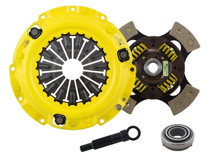 HD/Race Sprung 4-Pad Transmission Clutch Kit Fits Select Mitsubishi
