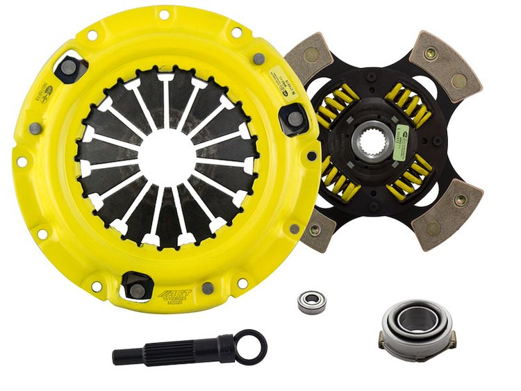HD/Race Sprung 4-Pad Transmission Clutch Kit Fits Select Ford/Lincoln/Mercury/Mazda