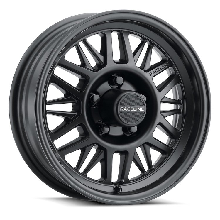 451B-56050 451B-RYNO TR TRAILER Wheel [Size: 15"x6"] Satin Black Finish