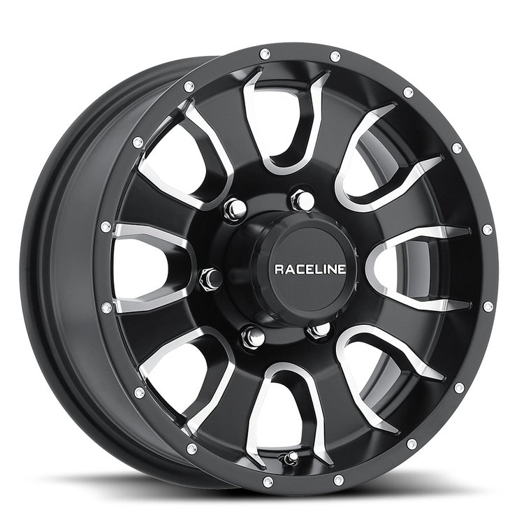 860M MAMBA Wheel Size: 14 X 6" Bolt Pattern: 5 x 4.5" [Satin Black and Machined]