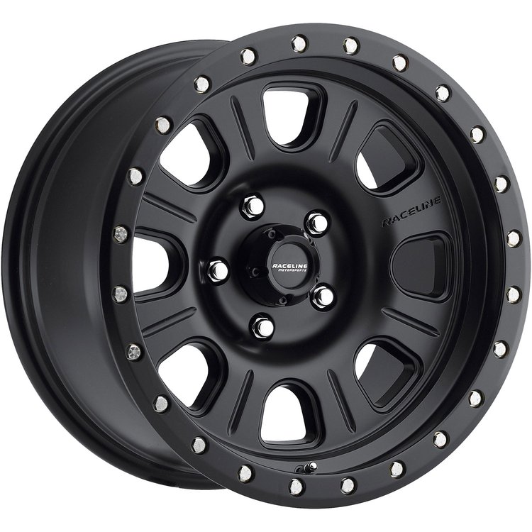 928B STREET LOCK MONSTER Wheel Size: 17 X 9" Bolt Pattern: 8X170 mm [Satin Black w/ Simulated Beadlock]