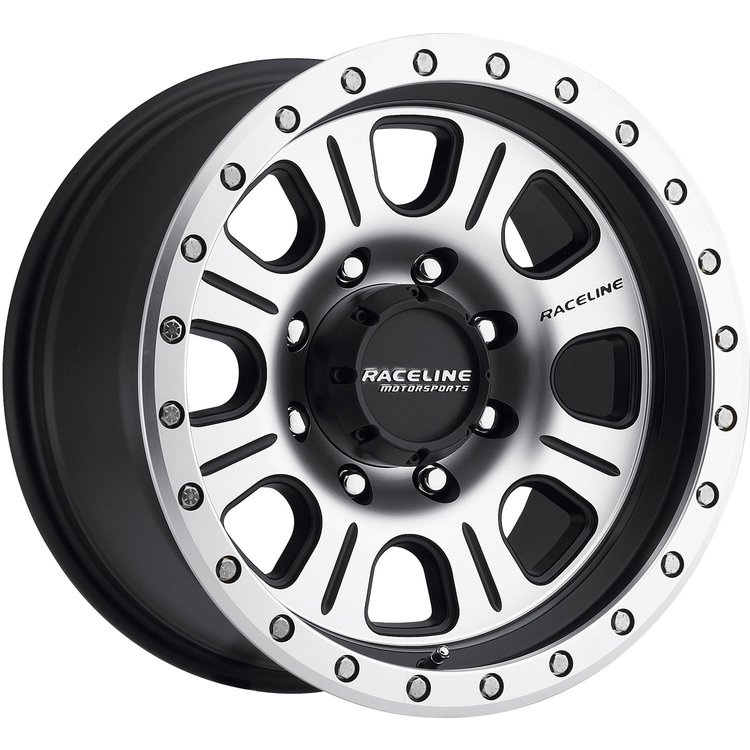 928M STREET LOCK MONSTER Wheel Size: 17 X 9" Bolt Pattern: 8X170 mm [Machined Face & Black Accents w/ Simulated Beadlock]