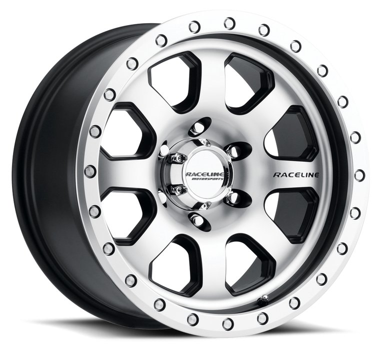 929M AVENGER Wheel Size: 17 X 9" Bolt Pattern: 5X139.7 mm [Machined Face & Black Accents w/ Simulated Beadlock]