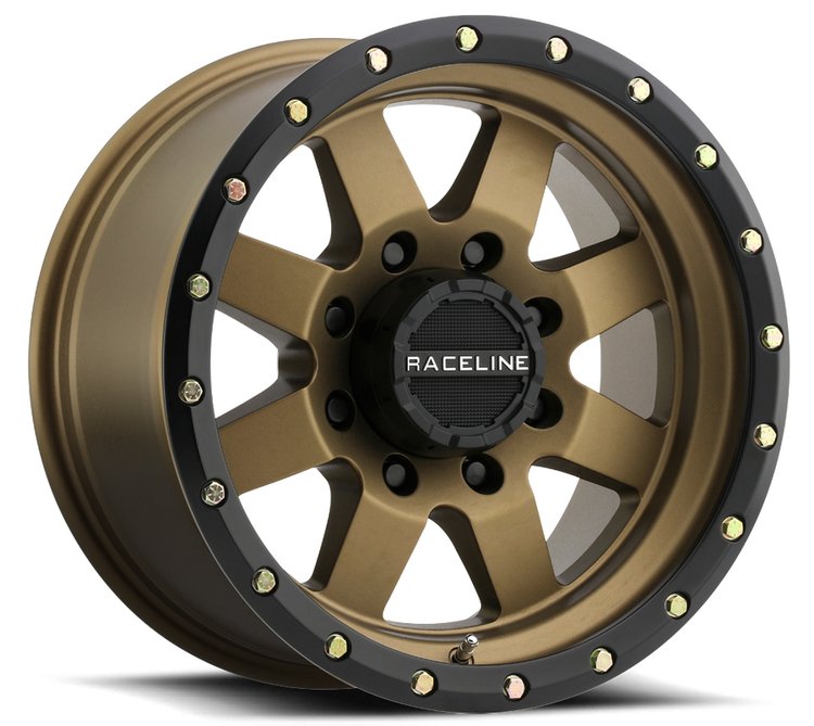 935BZ DEFENDER Wheel Size: 16 X 8" Bolt Pattern: 6X139.7 mm [Bronze w/ Simulated Beadlock]