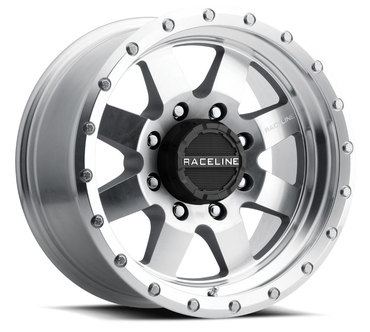 935MC DEFENDER Wheel Size: 17 X 9" Bolt Pattern: 5X127 mm [Machined and Clear-Coat w/ Simulated Beadlock]