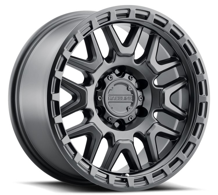 953B KRANK Wheel Size: 18 X 9" Bolt Pattern: 6X139.7 mm [Satin Black w/ Black Undercut Ring]