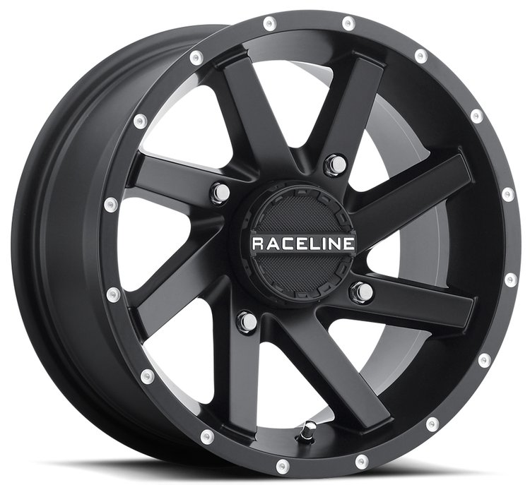 A82B TWIST Wheel Size: 14 X 7" Bolt Pattern: 4X156 mm [Satin Black]
