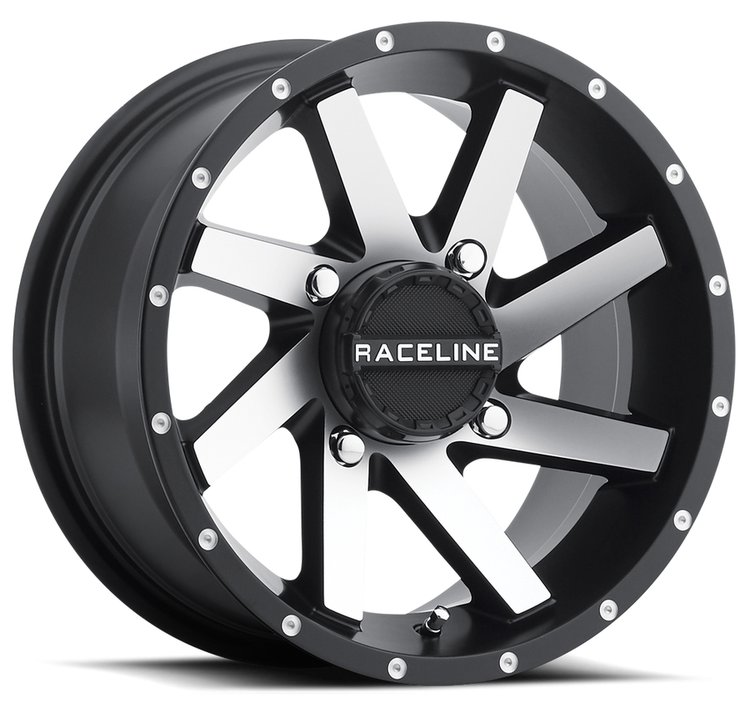 A82B TWIST Wheel Size: 14 X 7" Bolt Pattern: 4X156 mm [Satin Black]