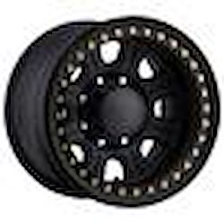 MONSTER RT SATIN BLACK 15X8 6X5.5 -32mm/3.25 BS 4.250 Centerbore 2200 Lb. Load Rating Cap not includ