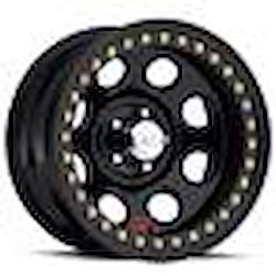 ROCK 8 ROCK A THON 15X7 5X4.5 BLACK 3.75 BS 3.3 Centerbore Cap not included.