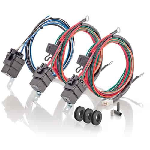 Dual Electric Fan & A/C Wiring Harness Set