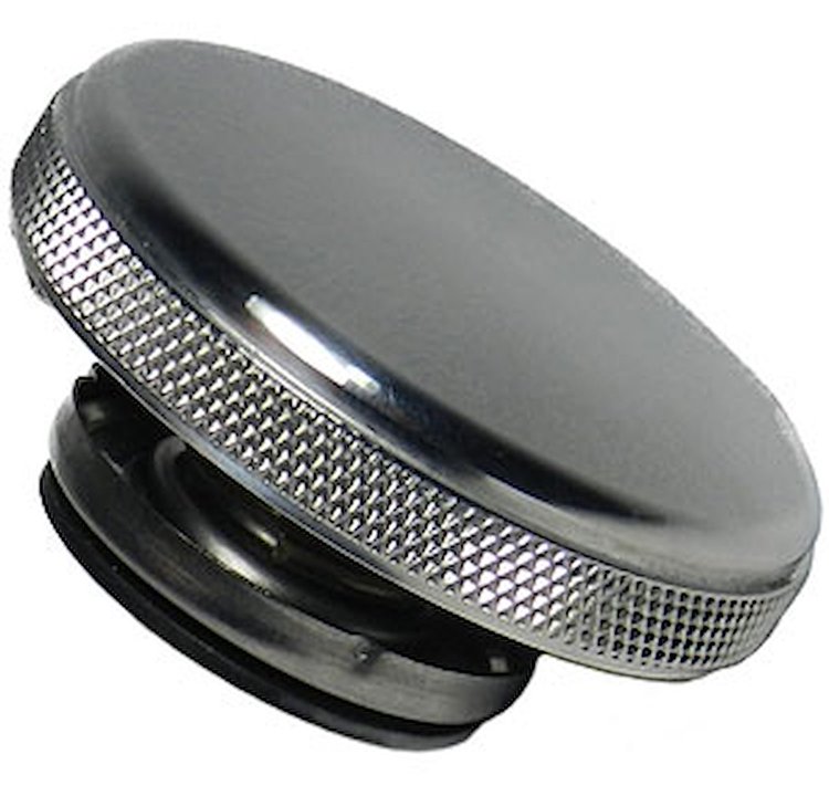 Billet Aluminum Radiator Cap Round with Knurled Sides