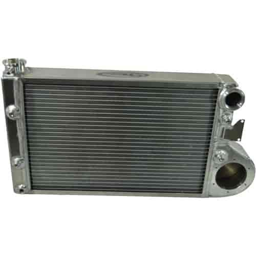 Radiator Drag Scirocco Style Radiator EMP/Stewart Integrated Water Pump Two Row 56mm Double Pass 22