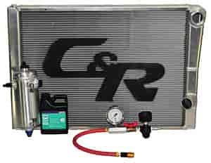 Lightweight Late Model Pressure System 28" x 19" Double Pass Radiator