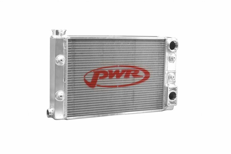 934-22132 Double Pass 55 mm Scirocco Style Drag Race Radiator [Meziere Pump Outlet]