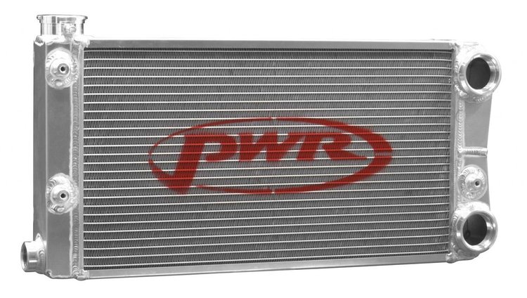 936-22110 55 mm Drag Racing Radiator [Scirocco Open, 22 in. x 10.500 in., -20 AN Port Inlet & Outlet]