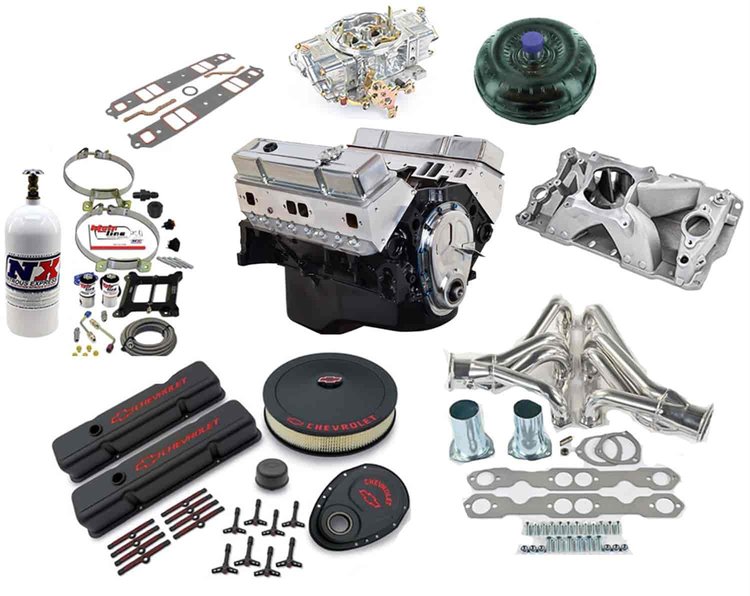 Small Block Chevy 355 ci 380 HP/415 FT.-LBS Crate Engine Kit