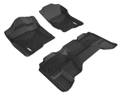 StyleGuard XD Floor Liners for 2007-2013 Chevy Silverado/GMC Sierra Double Cab Trucks