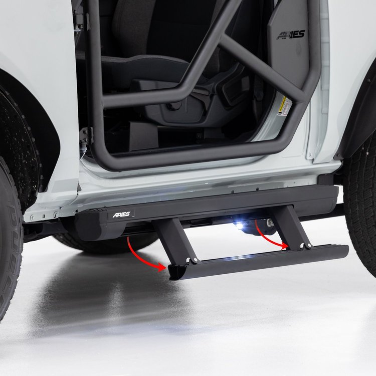 3034472 ActionTrac Powered Running Boards Fits Select Ford Bronco 2-Door