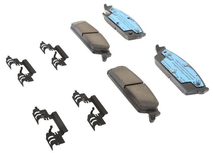 Gold Ceramic Disc Brake Pad Set [Rear] Fits Select 2007-2014 GM Models