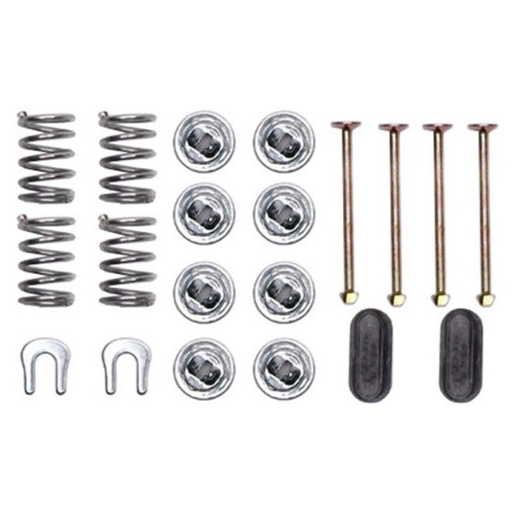 18K749 Gold Rear Brake Shoe Hold-Down Spring Kit for Select 1950-1999 Ford, GM, Lincoln, Mercury