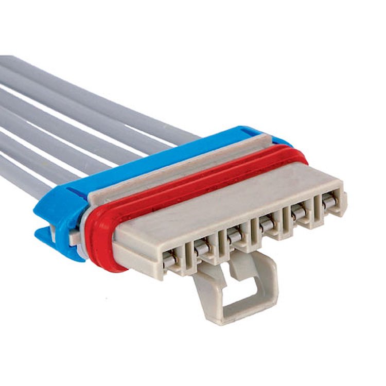 CONNECTOR-W/LEADS 6-WAY F