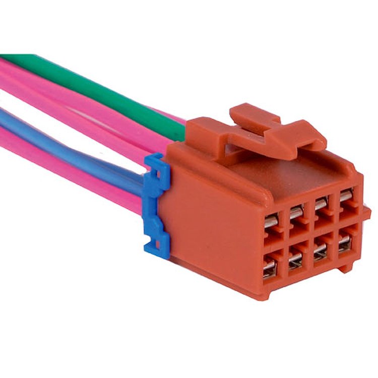 CONNECTOR-W/LEADS 8-WAY F
