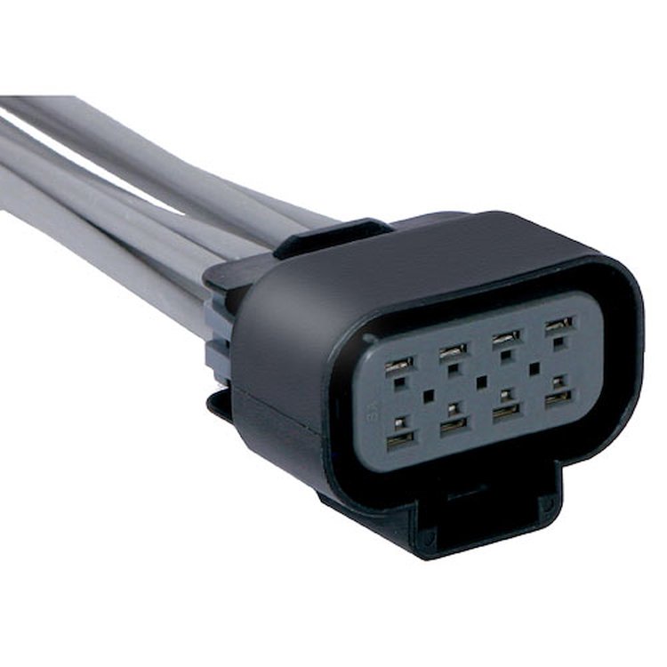 CONNECTOR-W/LEADS 8-WAY F