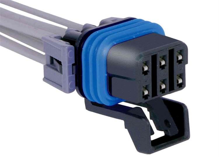 CONNECTOR-W/LEADS 6-WAY