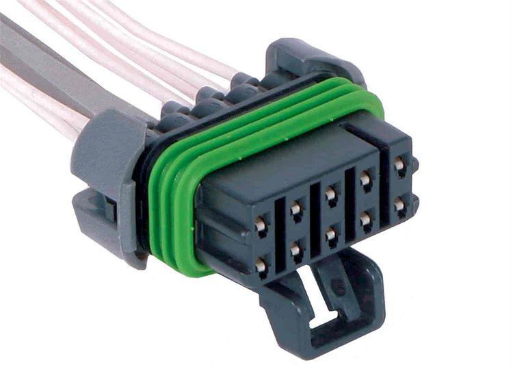 CONNECTOR-W/LEADS 10-WAY