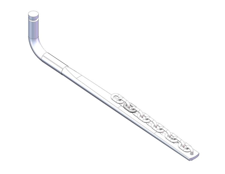 31520 Replacement Round Spring Bar For Husky Weight Distribution System 501 to 800 Pound Tongue Weight with Chain