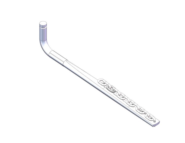 31522 Replacement Round Spring Bar For Husky Weight Distribution System 1001 to 1400 Pound Tongue Weight with Chain