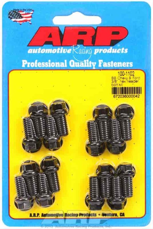 Header Bolt Kit Big Block Chevy, Ford