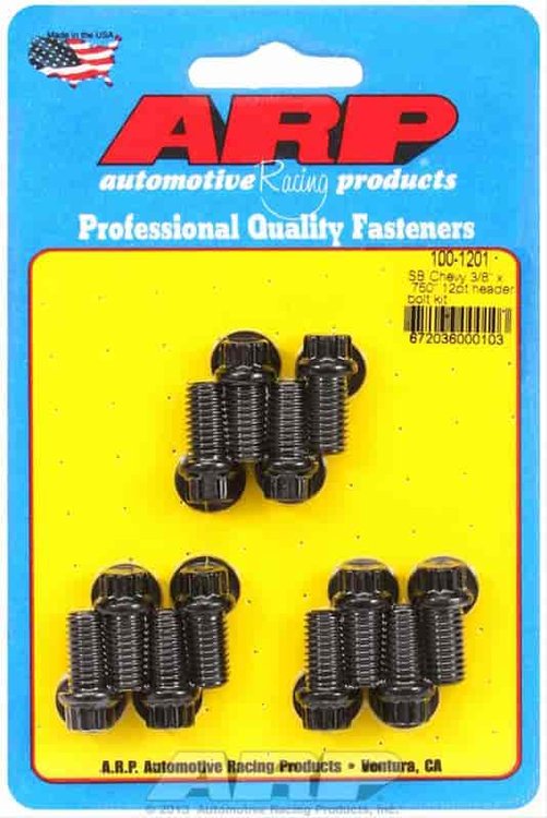 Header Bolt Kit Small Block Chevy