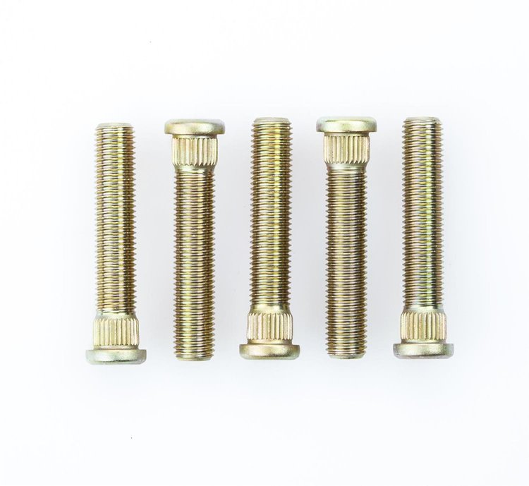 100-7708 0.509 in. Knurl Wheel Studs Most Late GM F-Body, Corvette