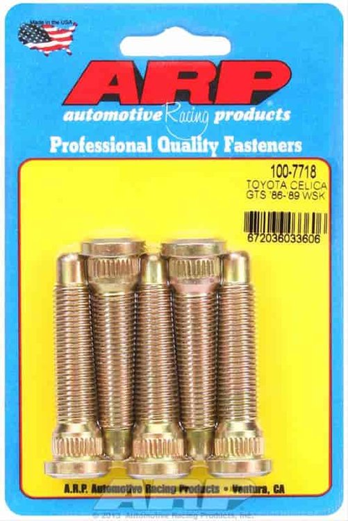 .565" Knurl Wheel Studs 1986-89 Toyota Celica (front)