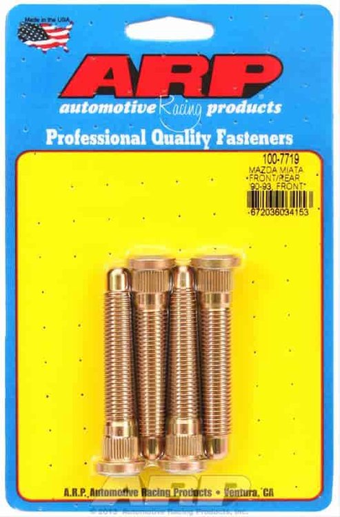 .507" Knurl Wheel Studs 1990-93 Mazda Miata Front / Rear